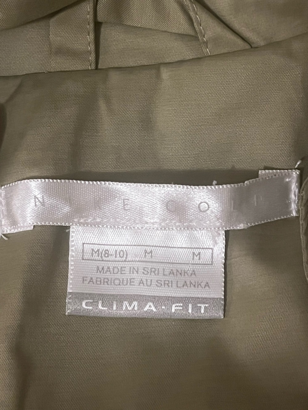 Nike Golf Clima-Fit Light Green Zip Vest, Medium - Picture 4 of 10